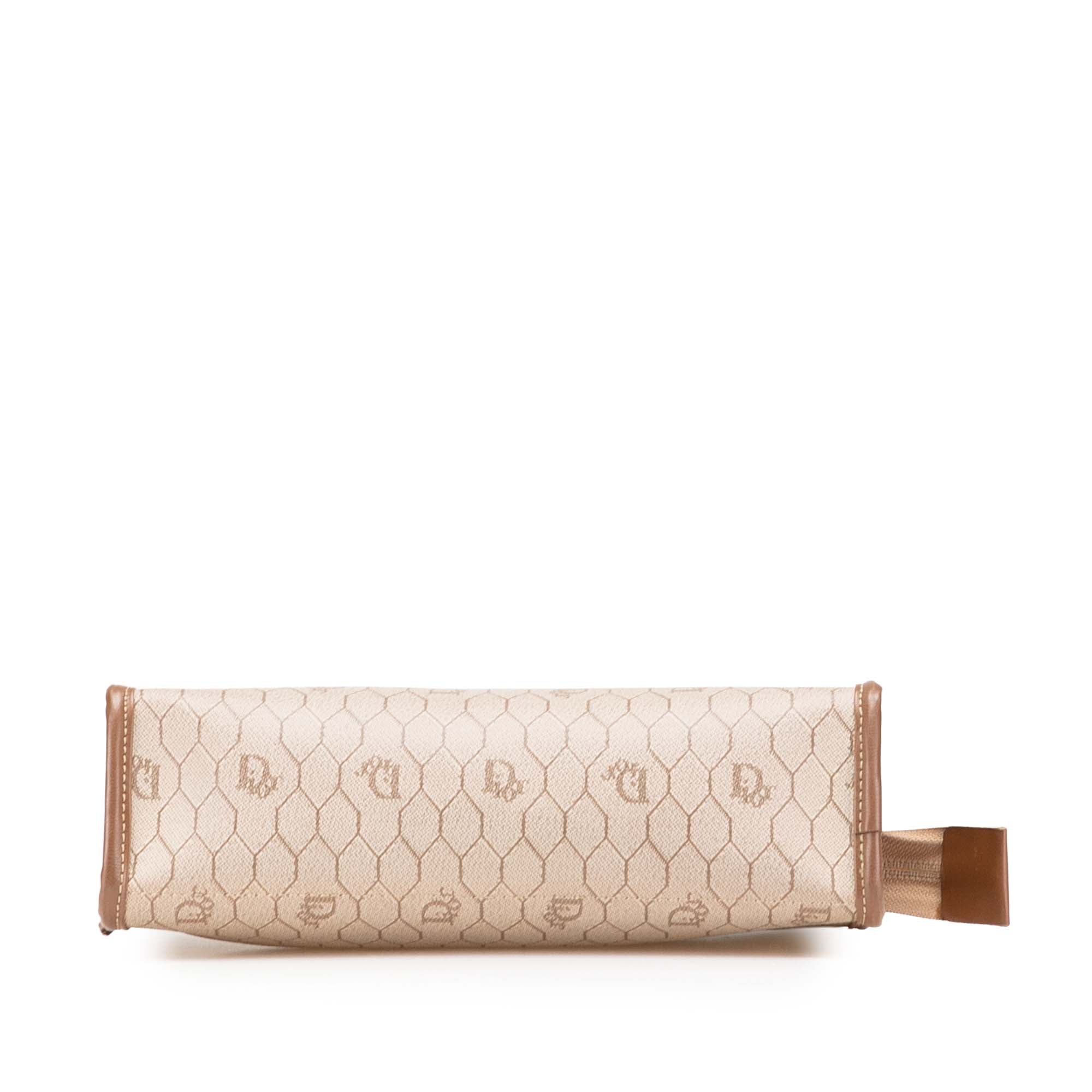 Honeycomb Coated Canvas Clutch