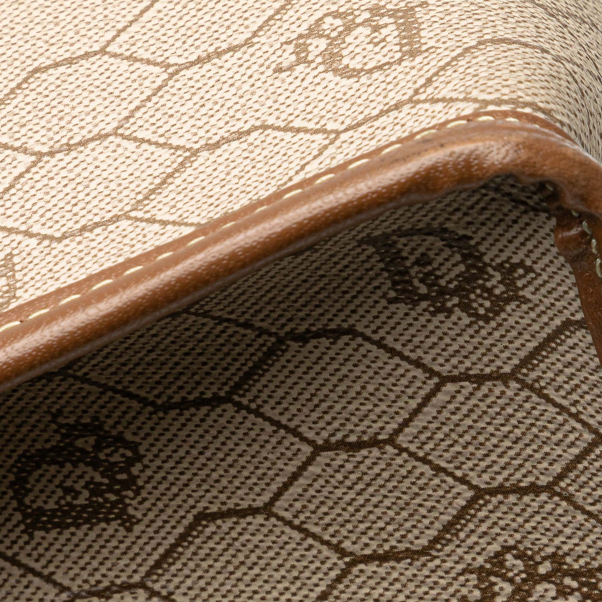 Honeycomb Coated Canvas Clutch