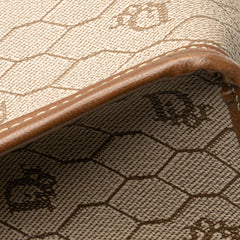 Honeycomb Coated Canvas Clutch