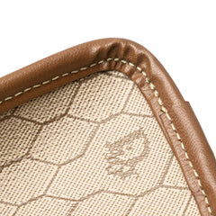 Honeycomb Coated Canvas Clutch