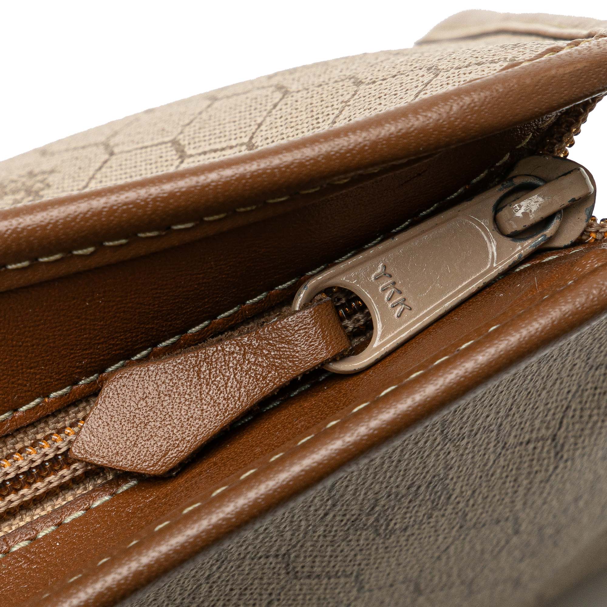 Honeycomb Coated Canvas Clutch