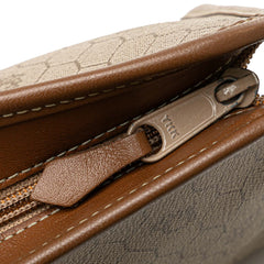 Honeycomb Coated Canvas Clutch