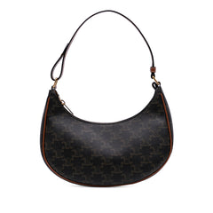 Triomphe Coated Canvas Ava Shoulder Bag
