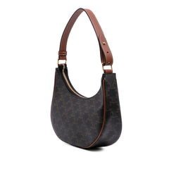 Triomphe Coated Canvas Ava Shoulder Bag