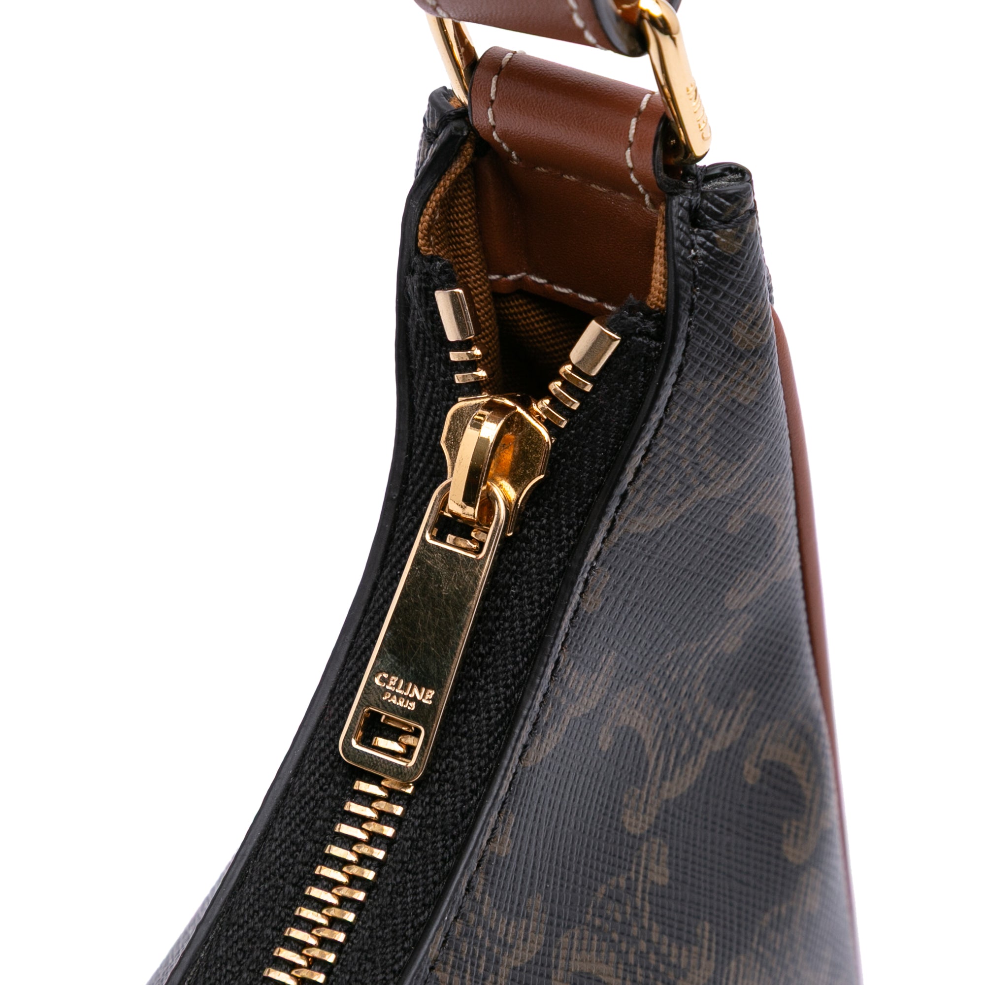 Triomphe Coated Canvas Ava Shoulder Bag