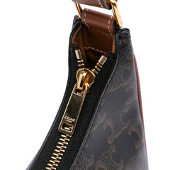 Triomphe Coated Canvas Ava Shoulder Bag