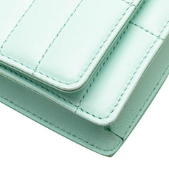 Quilted Leather Lola Clutch on Chain