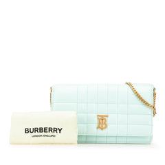 Quilted Leather Lola Clutch on Chain