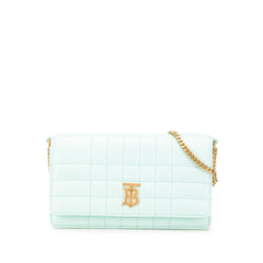 Quilted Leather Lola Clutch on Chain