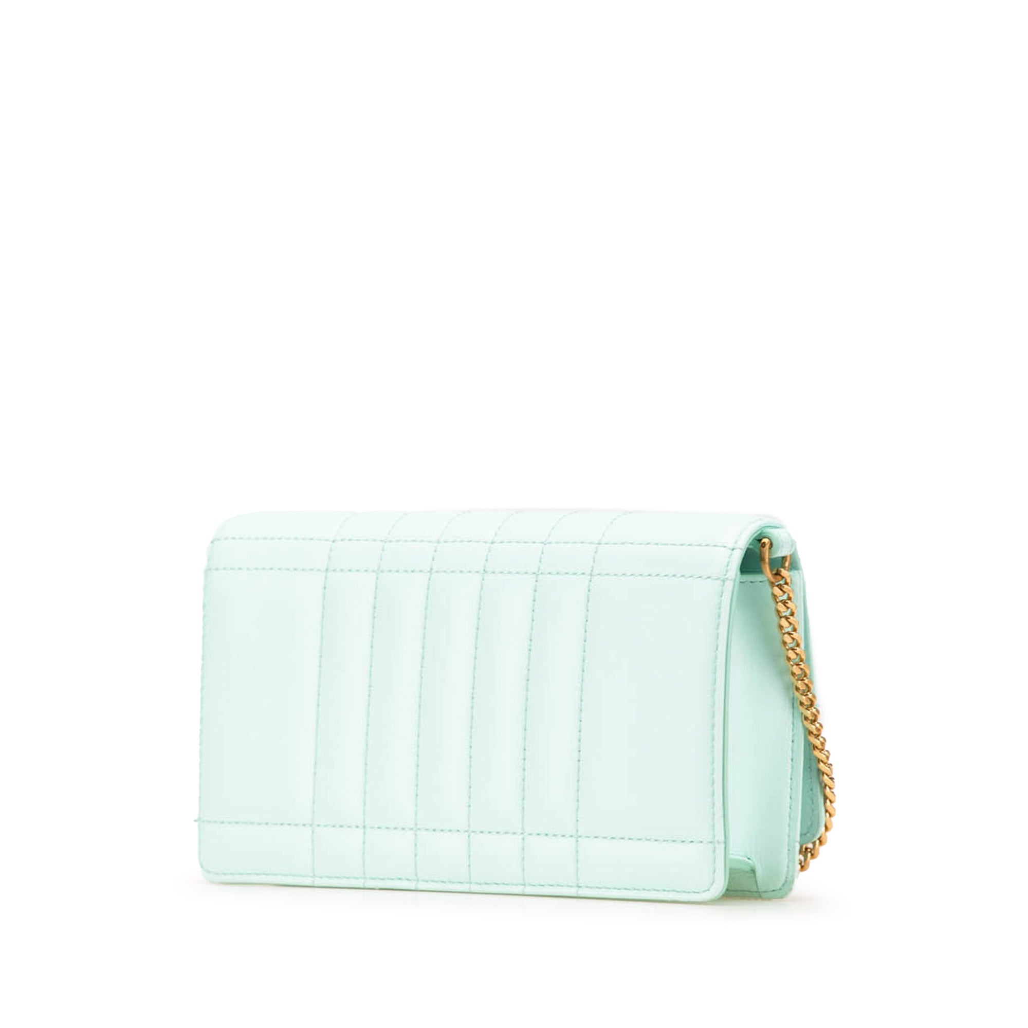 Quilted Leather Lola Clutch on Chain