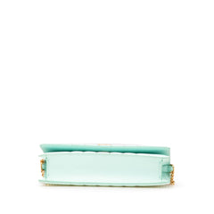 Quilted Leather Lola Clutch on Chain