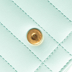 Quilted Leather Lola Clutch on Chain