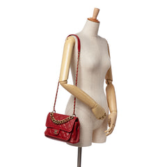 Small Quilted Lambskin Chain Link Flap
