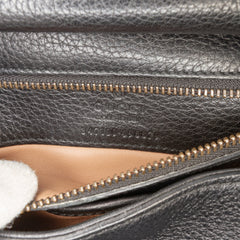 Small Leather Bamboo Nouveau Fringe Crossbody