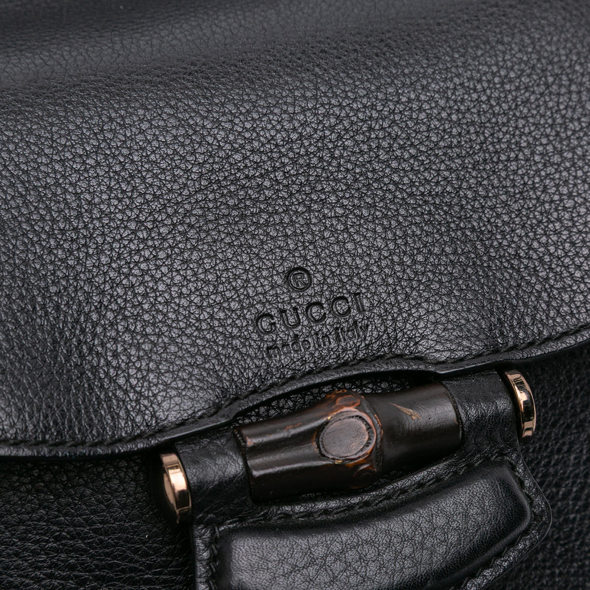 Small Leather Bamboo Nouveau Fringe Crossbody