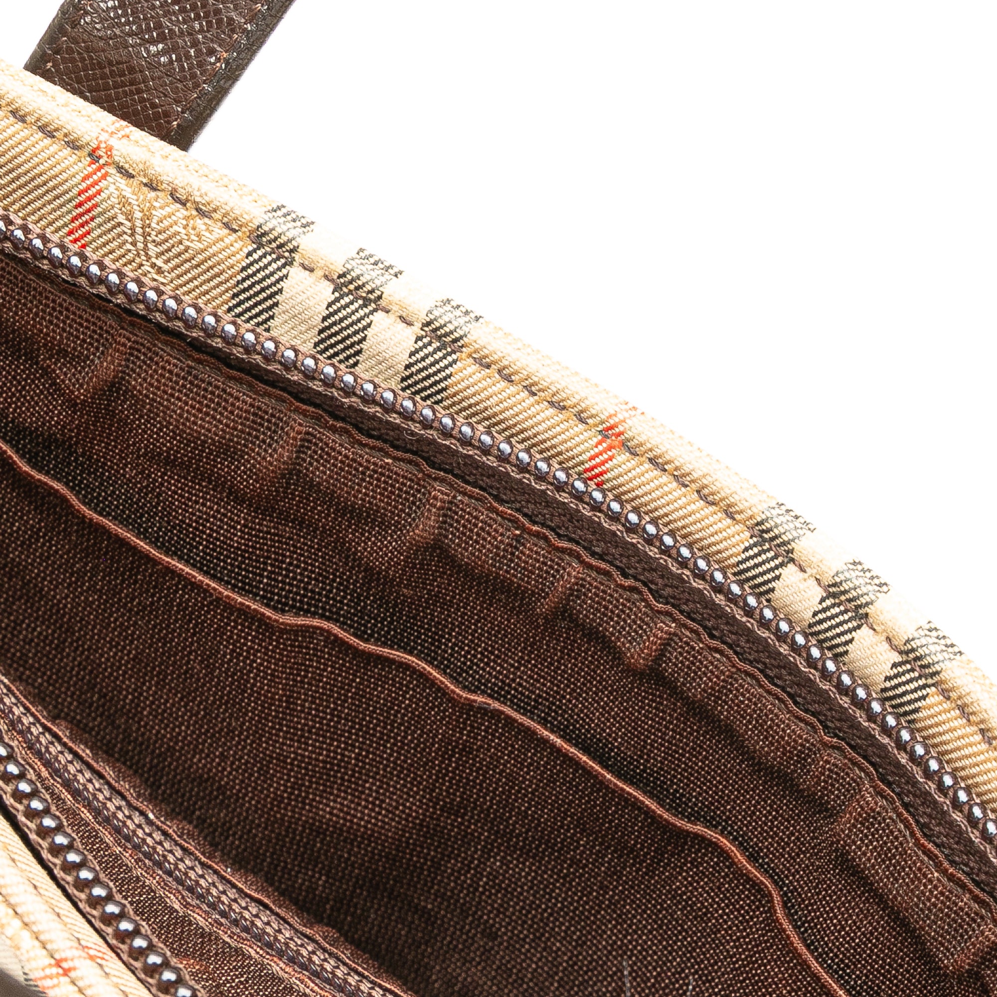 Haymarket Check Canvas Handbag
