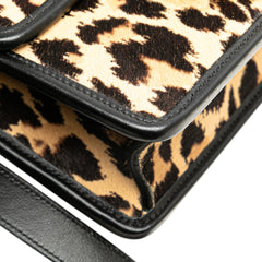 Pony Hair Leopard Print 30 Montaigne Flap
