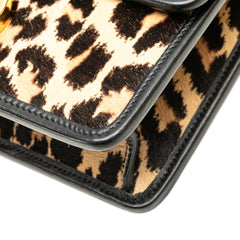 Pony Hair Leopard Print 30 Montaigne Flap