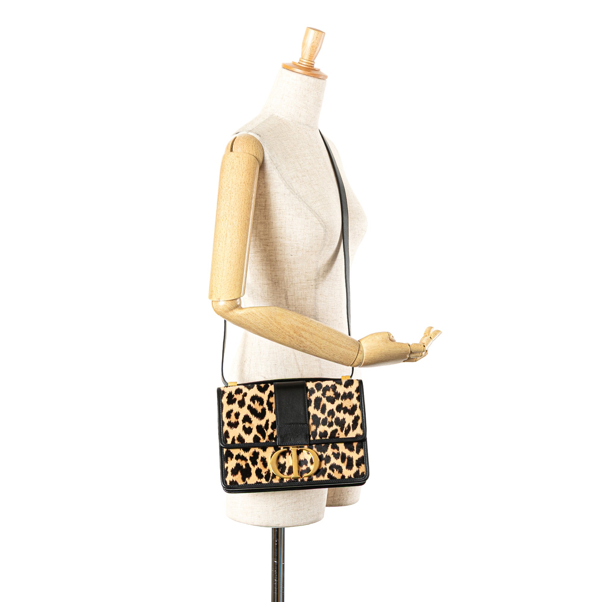 Pony Hair Leopard Print 30 Montaigne Flap