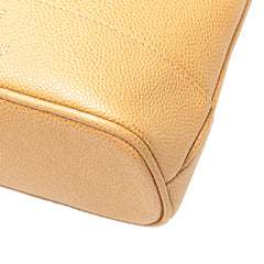 Caviar Logo Chain Shoulder Bag