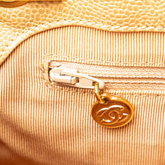 Caviar Logo Chain Shoulder Bag