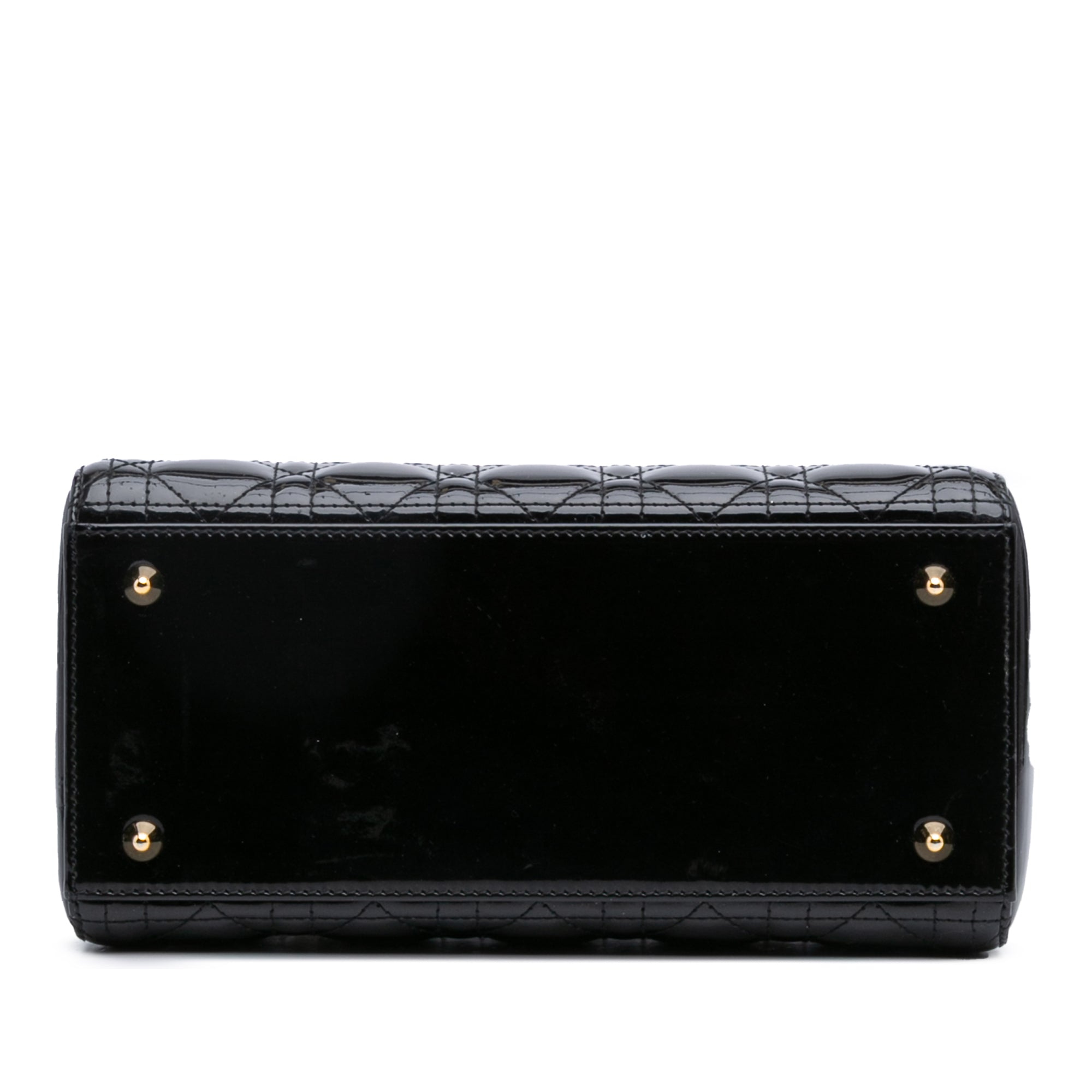 Medium Patent Cannage Lady Dior