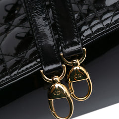 Medium Patent Cannage Lady Dior