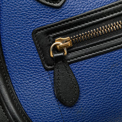 Micro Tricolor Leather Luggage Tote