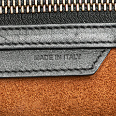 Micro Tricolor Leather Luggage Tote