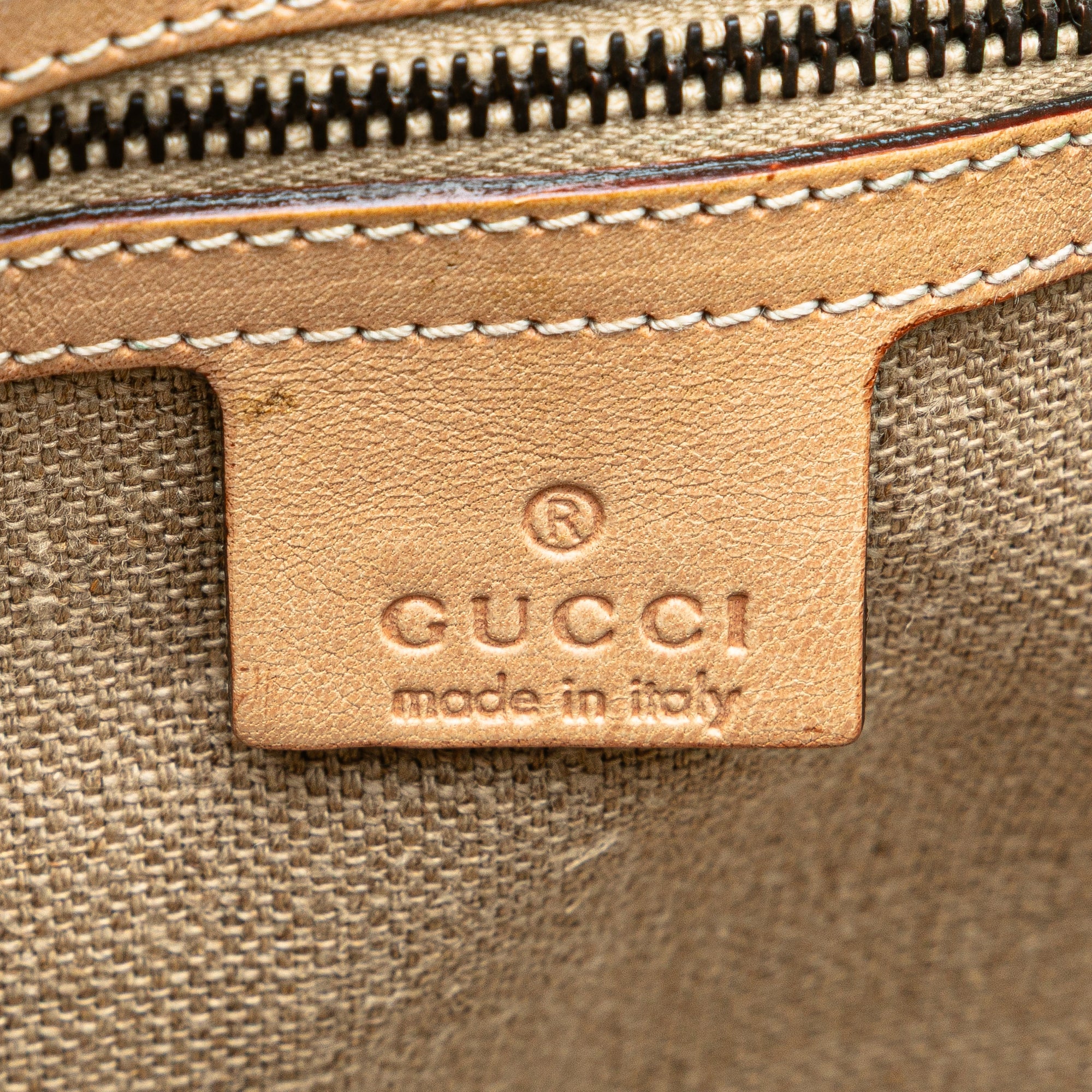 Woven Leather Bamboo Studded Hobo