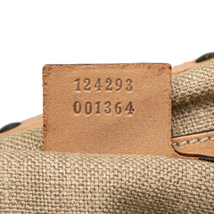 Woven Leather Bamboo Studded Hobo