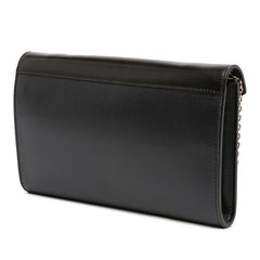 Bicolor Leather Pocket Envelope Wallet On Chain