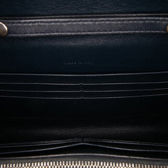 Bicolor Leather Pocket Envelope Wallet On Chain