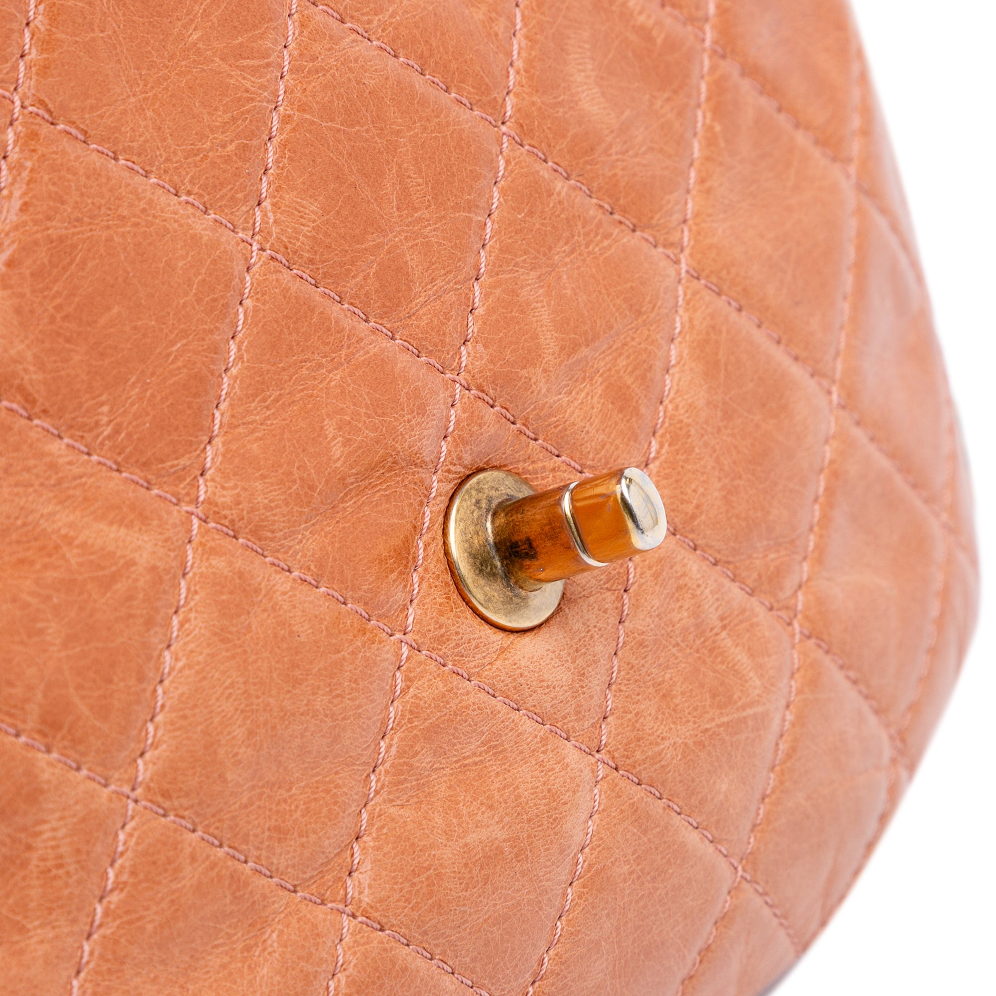 Medium Aged Calfskin Bubble CC Flap