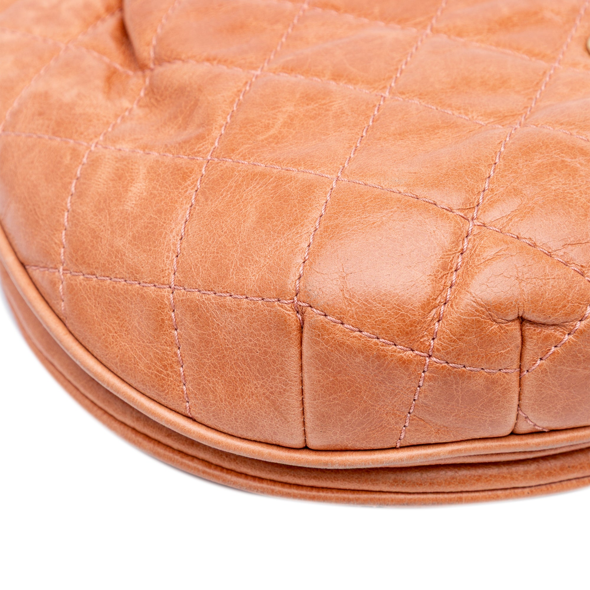 Medium Aged Calfskin Bubble CC Flap