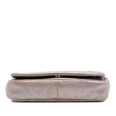 CC Quilted Metallic Lambskin Wallet On Chain