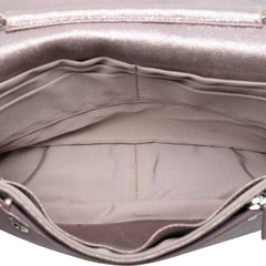 CC Quilted Metallic Lambskin Wallet On Chain