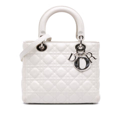 Medium Lambskin Cannage Lady Dior
