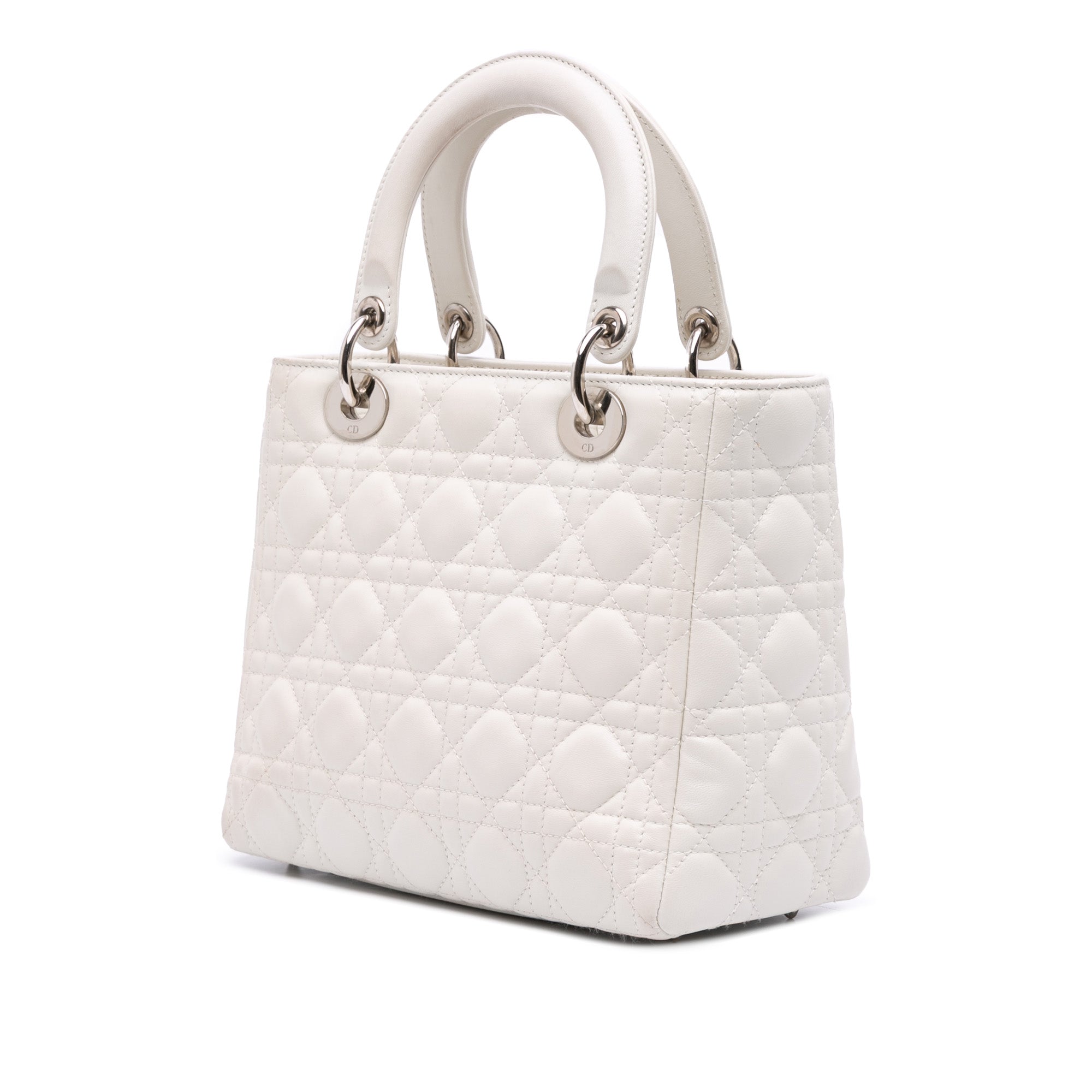 Medium Lambskin Cannage Lady Dior