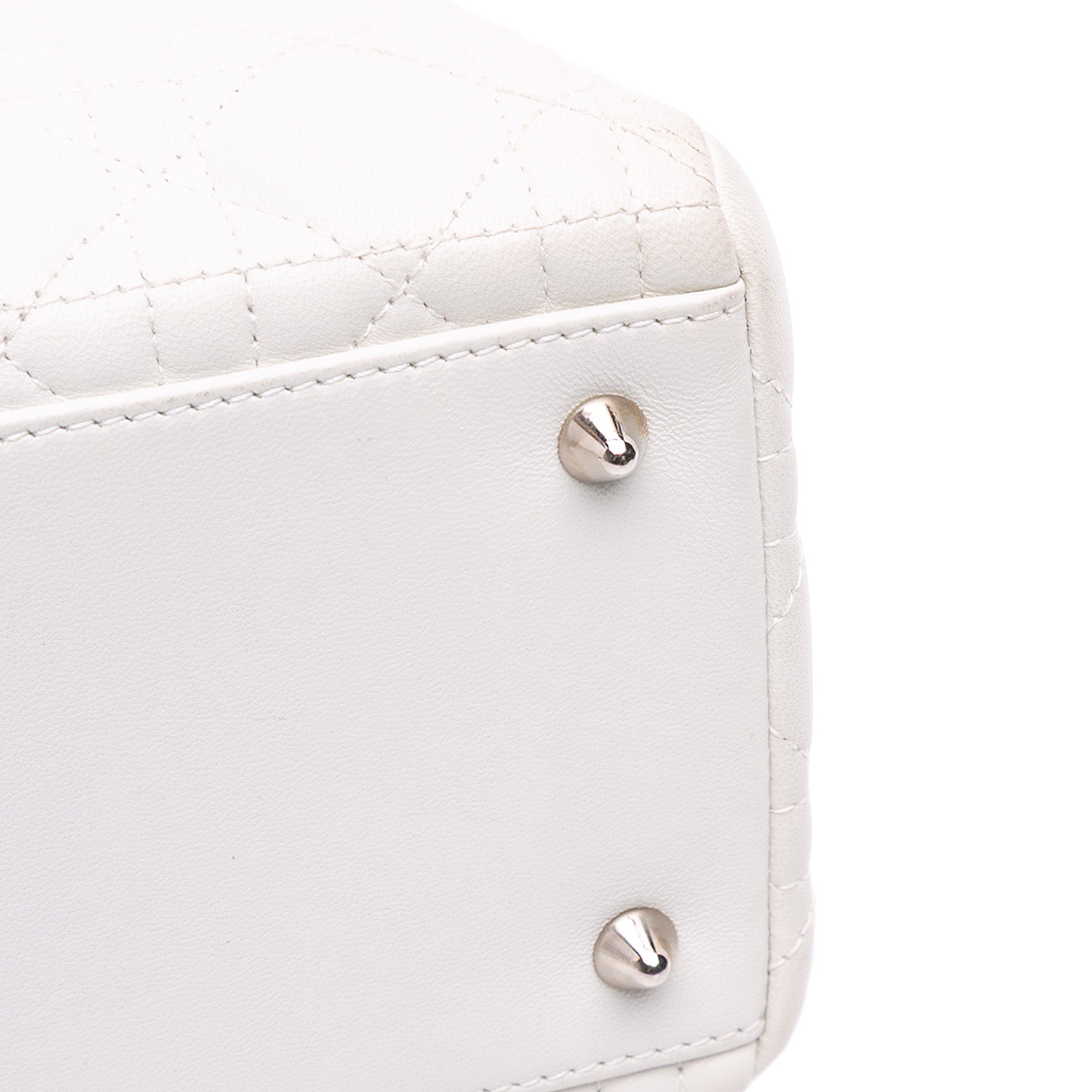Medium Lambskin Cannage Lady Dior