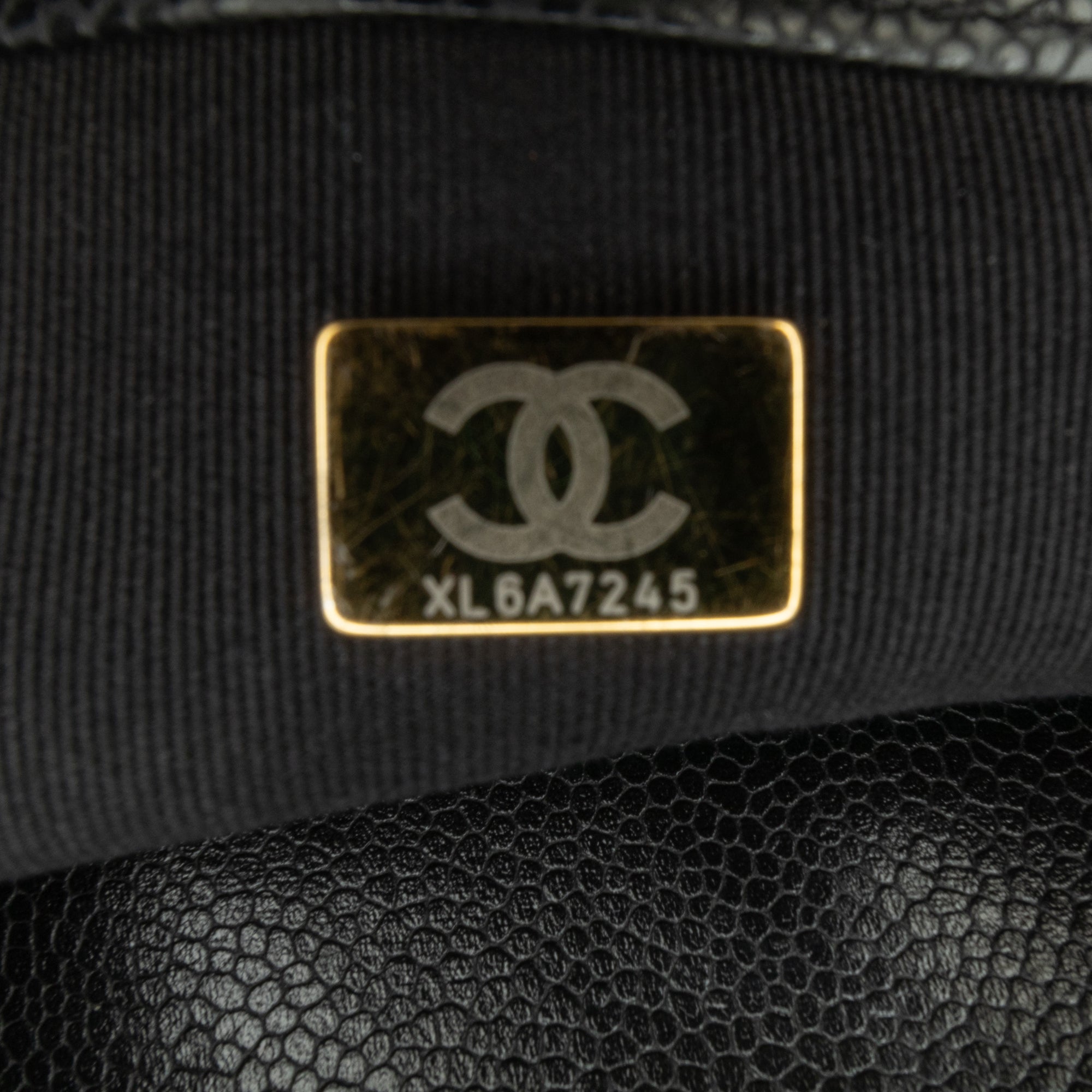 Quilted Caviar Single Flap