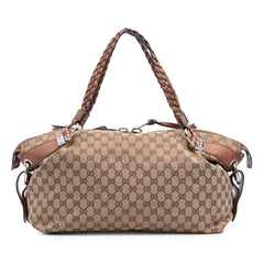 Medium GG Canvas Bamboo Bar Tote