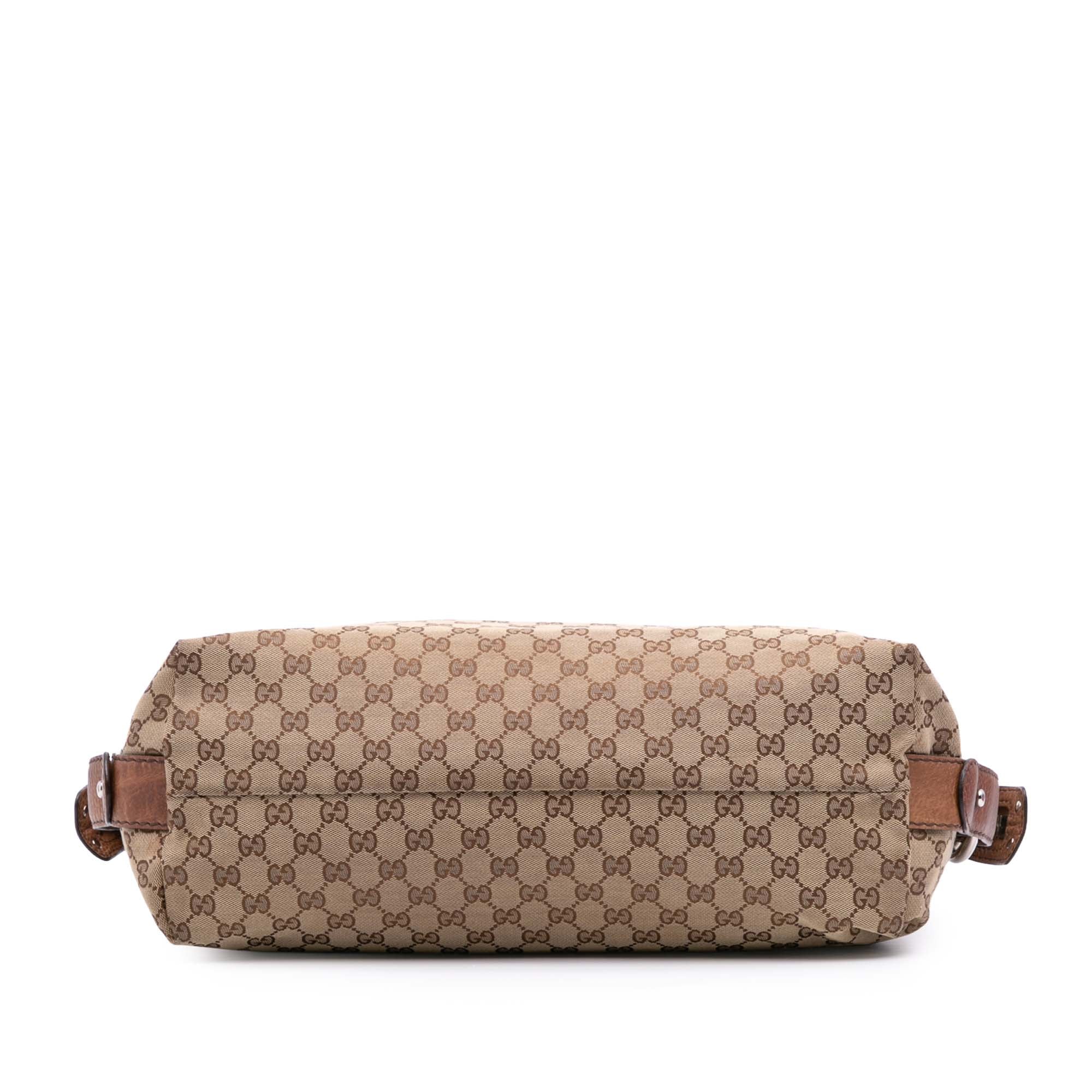 Medium GG Canvas Bamboo Bar Tote