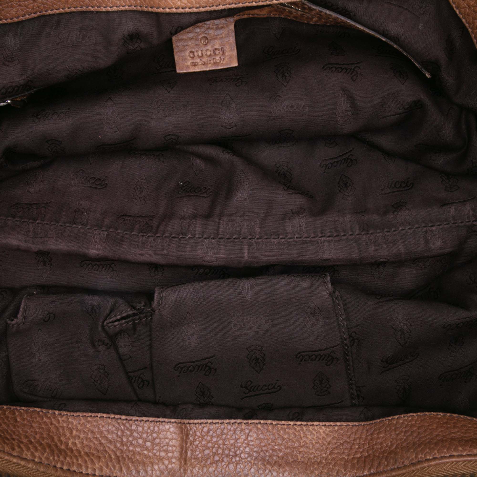 Medium GG Canvas Bamboo Bar Tote