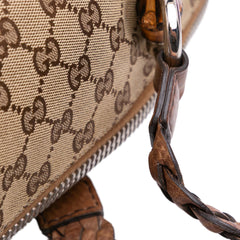 Medium GG Canvas Bamboo Bar Tote