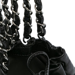 CC Calfskin Dual Twin Chain Handbag