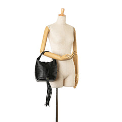 Calfskin Square Stitch Bucket Bag