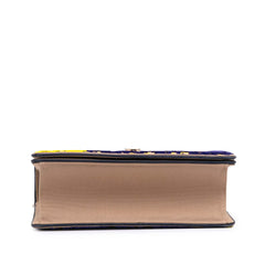 Medium Oblique Canvas and Velvet Diorama Flap