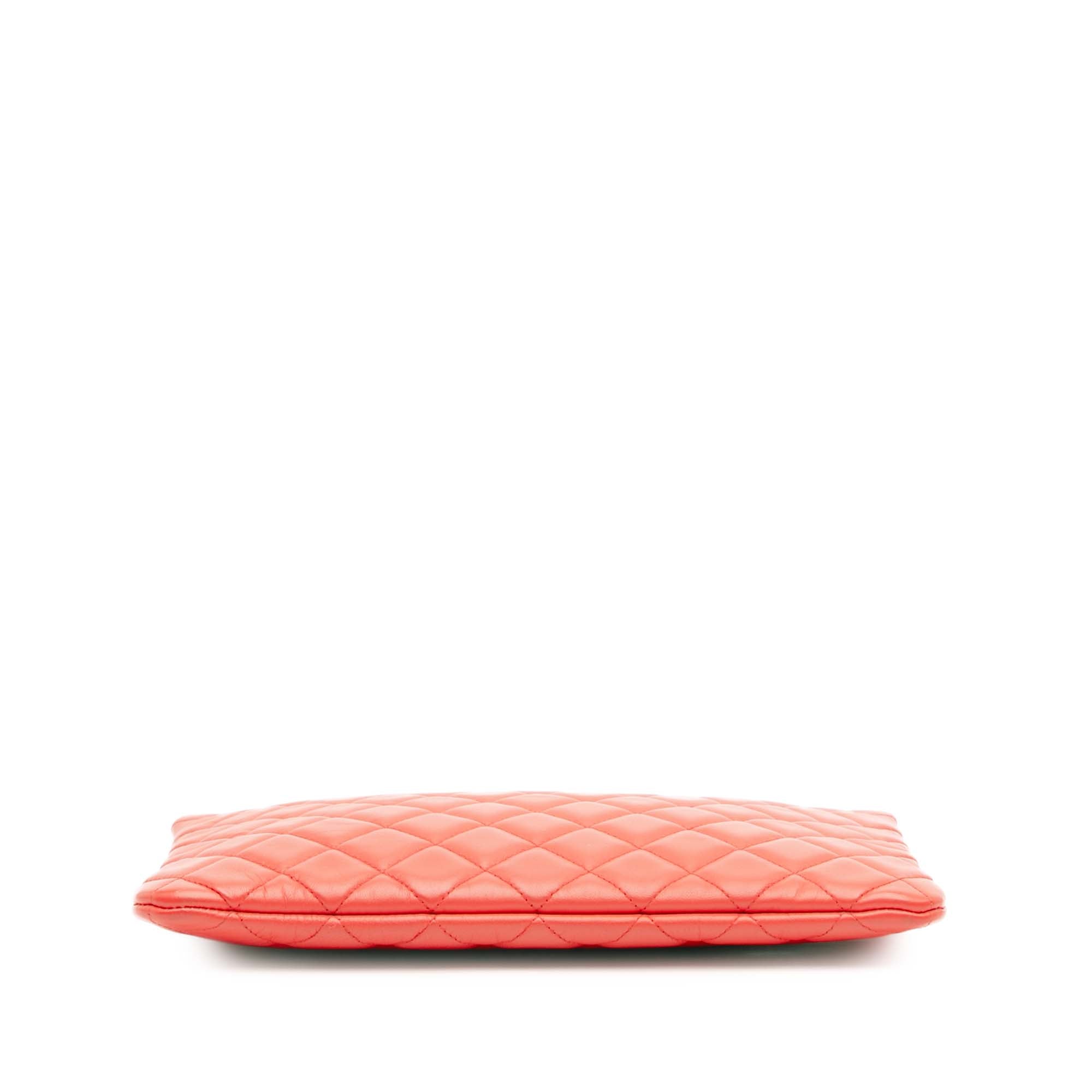 Medium Quilted Lambskin O Case Clutch