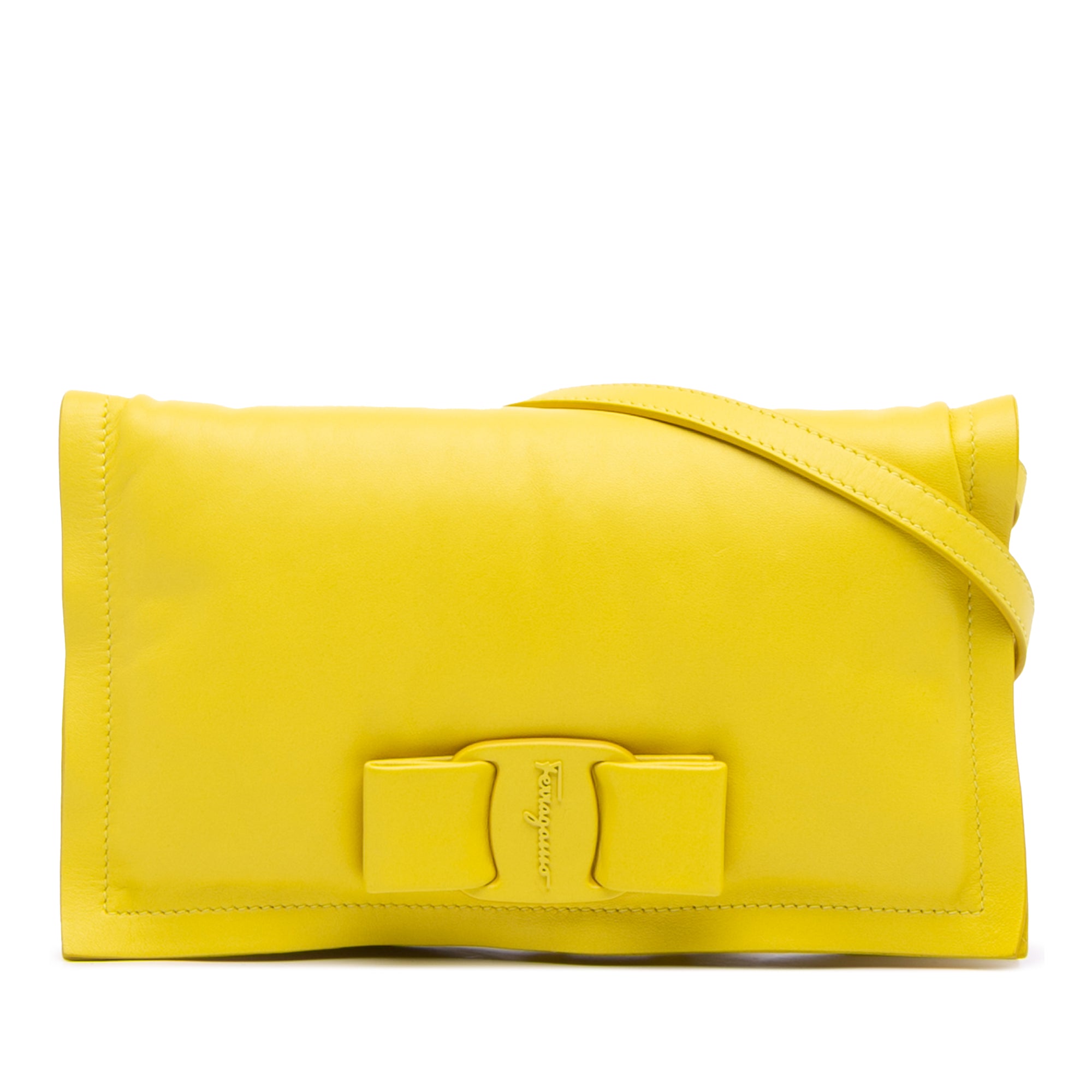 Padded Leather Viva Bow Crossbody
